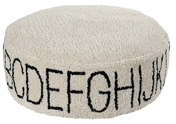 Fotoliu puf pentru copii crem ABC – Lorena Canals