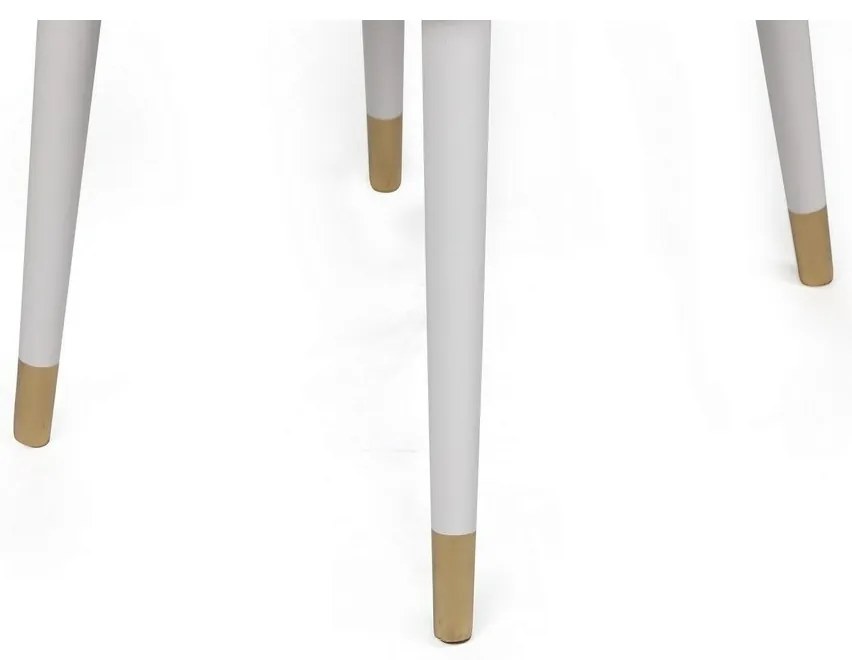 Set de scaune de sufragerie Hugo Cream and White,2 buc.