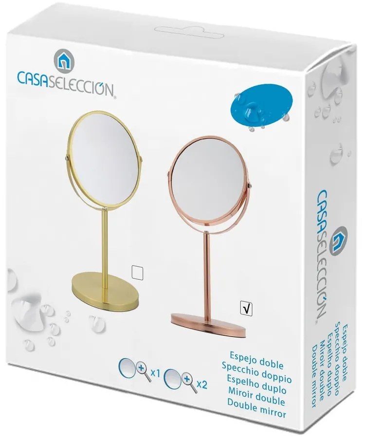 Oglindă cosmetică (2x) de mărire ø 17 cm – Casa Selección