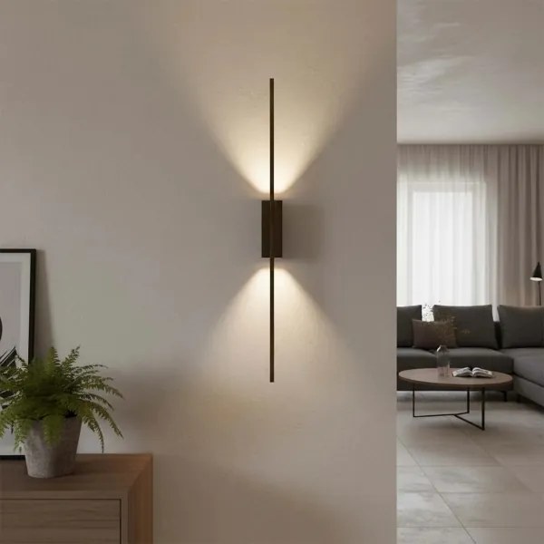 Aplica de perete LED AISHA, 12W/230V, 4000K, negru