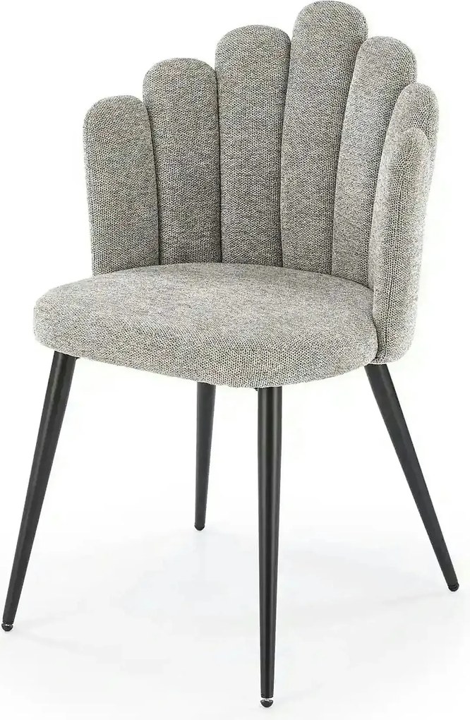 Scaun K552, gri/negru, stofa clasica/metal, 53x53x83 cm
