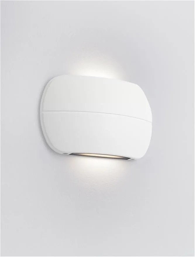 Aplica LED iluminat exterior ambiental, IP65, PRATO alb