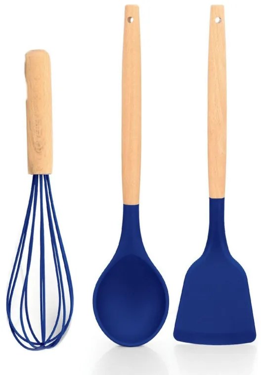 Set oale Royalty Line RL-BS1010M, 10 piese, Inductie, Finisaj marmura, Albastru