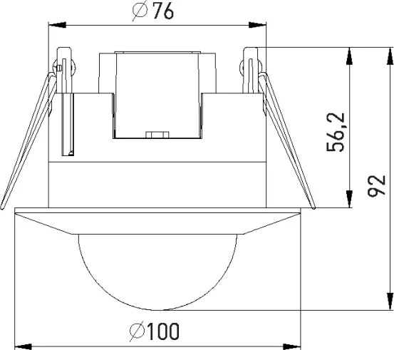 Senzor de prezență PIR 2000W/230V