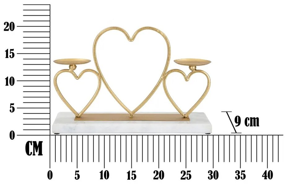 Sfeșnic Mauro Ferretti, auriu-alb