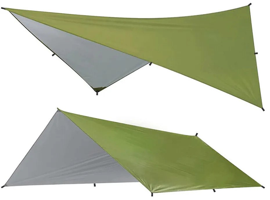 Prelata impermeabila de 3x3 metri pentru camping, cu geanta cadou