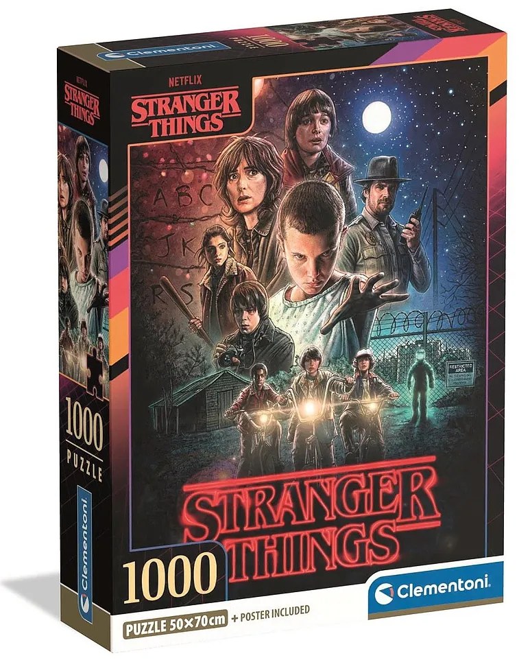 Stranger Things The Beginning Puzzle Compact Clementoni cu 1000 de piese