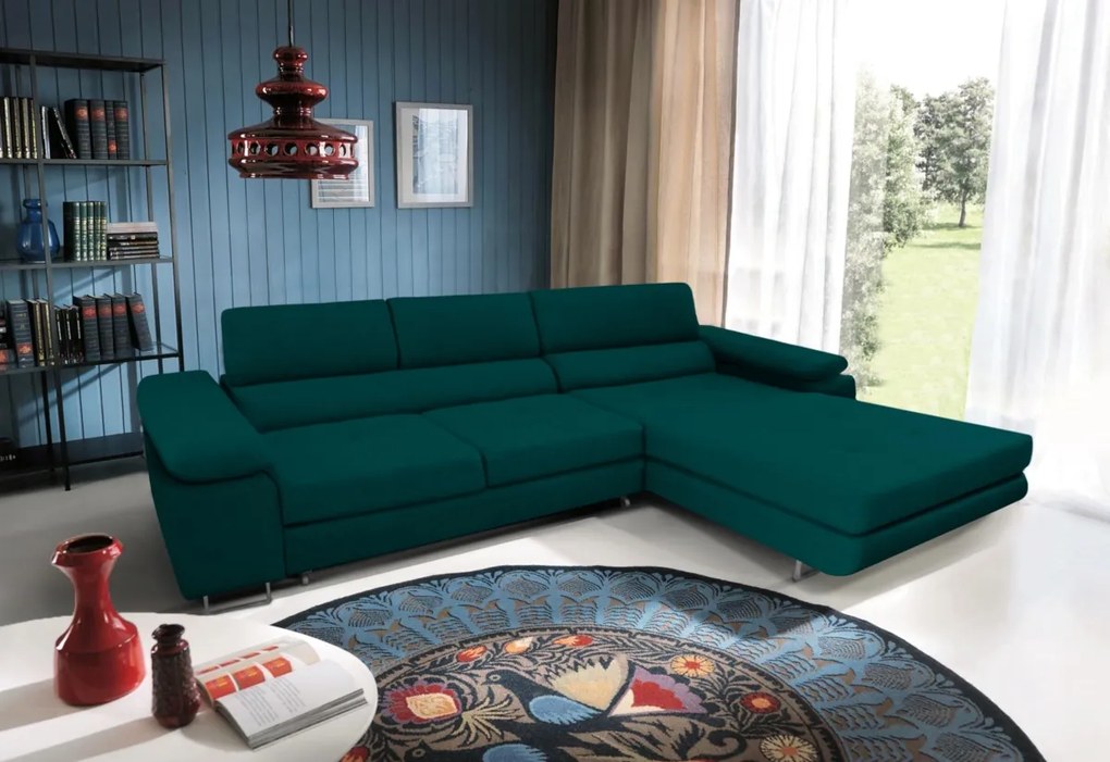 Supermobel Coltar extensibil DARKO mini, 275x73-94x200, sawana 14/sioux 1115, dreapta