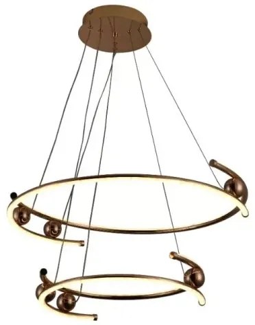 Lustră LED dimabilă pe cablu LED/80W/230V 3000-6500K + telecomandă