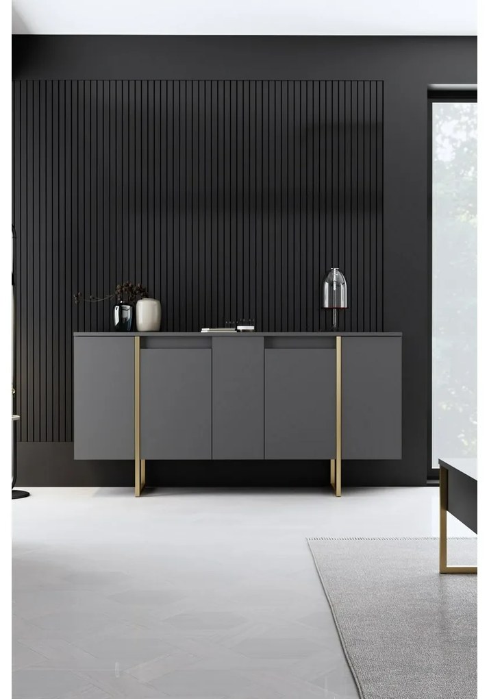 Dulap Luxe Anthracite and Gold