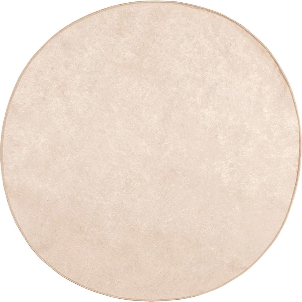 vidaXL Covor Runner MARSA Crem Ø 120 cm Poliester și PVC