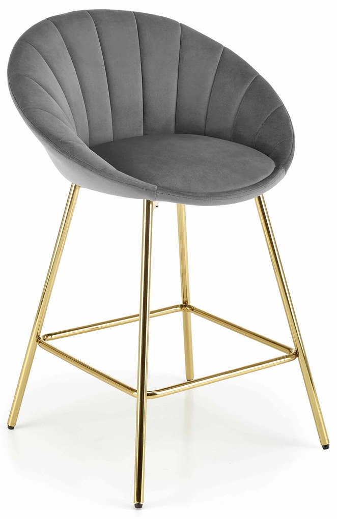 Scaun tip bar Harriet (Gri + Auriu). 1049516