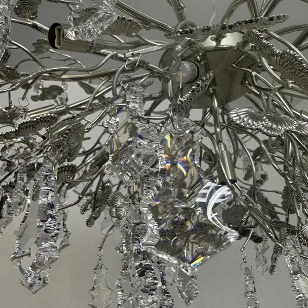 Lustră de cristal pe cablu 13xG9/40W/230V crom