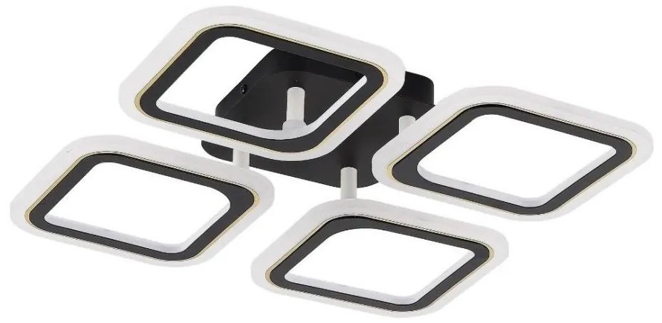 Plafonieră LED dimabilă Zuma Line MS232040R-BK STELLAR LED/30W/230V 3000-6000K negru + telecomandă