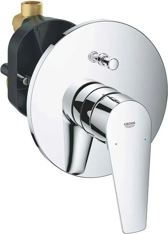 Baterie cada - dus incastrata Grohe BauEdge New crom monocomanda
