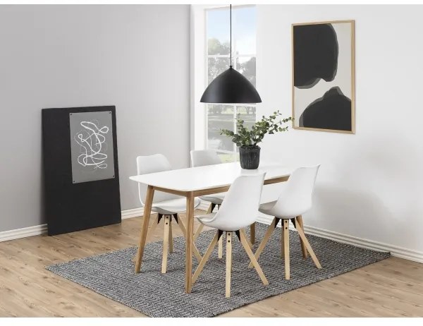 Masă de sufragerie BERG alb