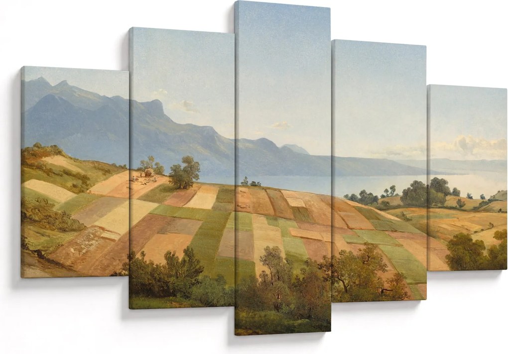 Tablou - Alexandre Calame, Swiss Landscape, reproducere (150x105 cm)