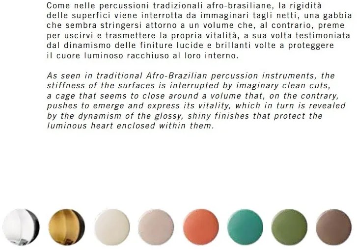 Pendul ceramic design italian realizat manual AFOXÉ Large