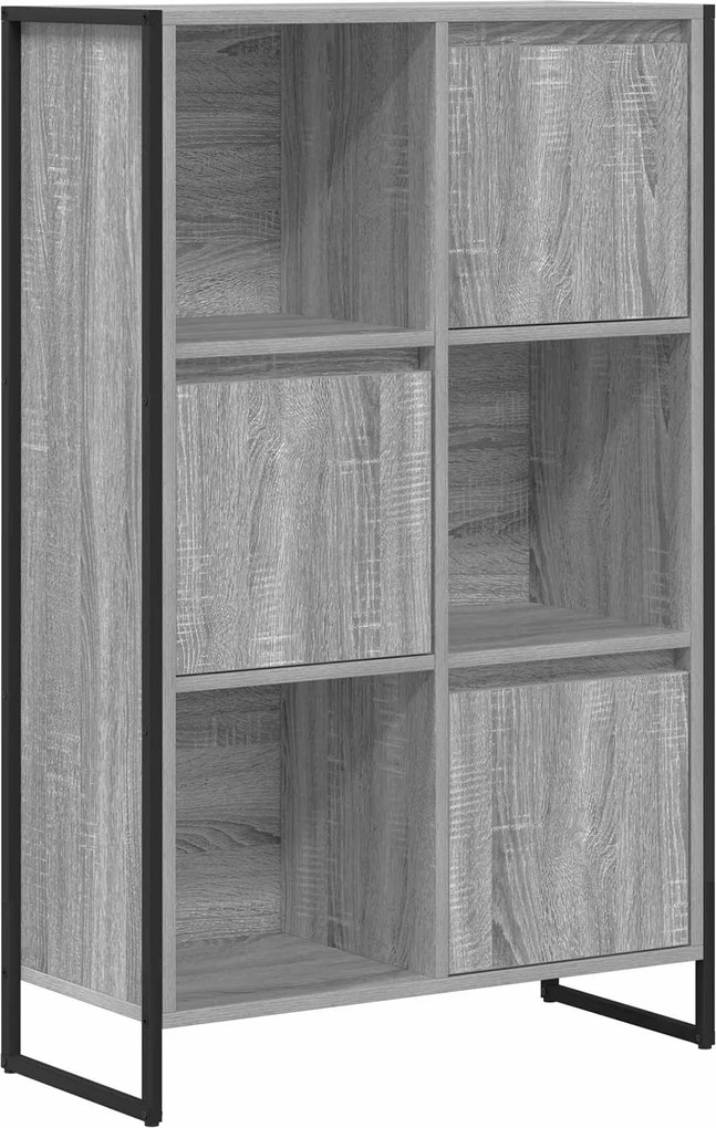 vidaXL Dulap pentru cărți Gri Sonoma 68 x 30 x 108.5 cm Lemn compozit