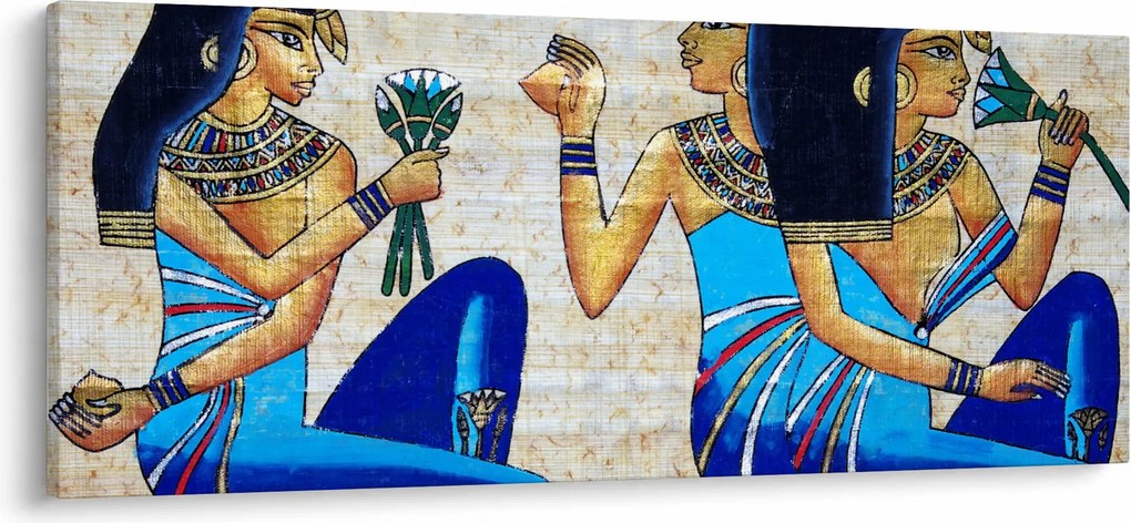 Tablou - Picturi egiptene (120x50 cm)