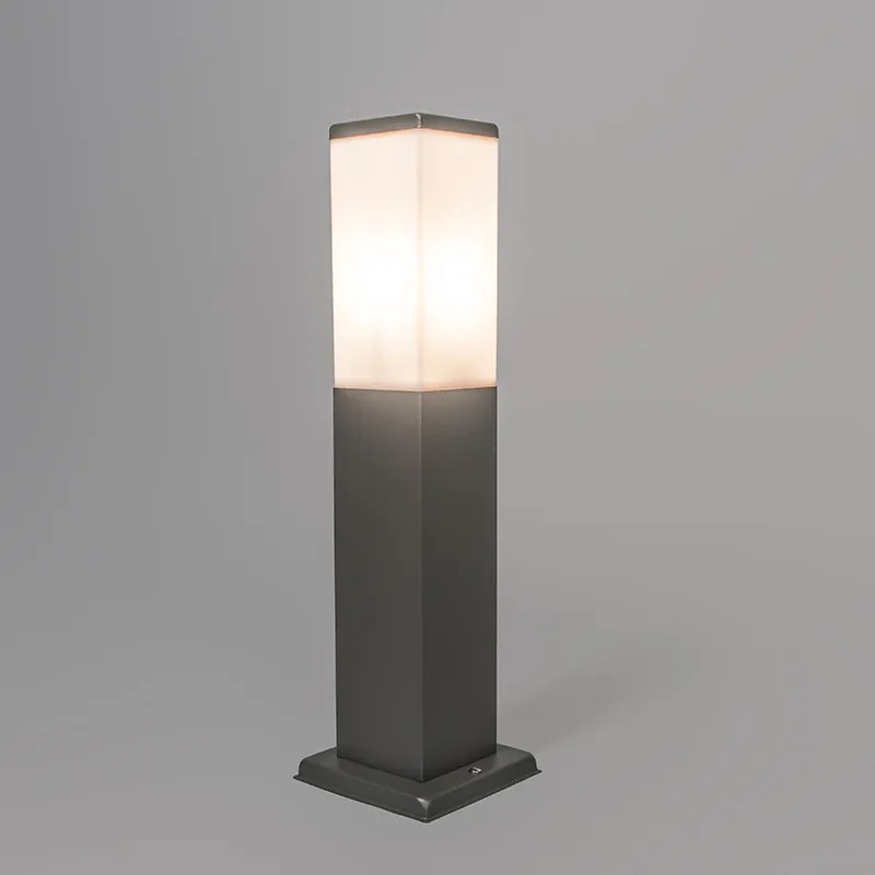 Lampă de stradă inteligentă pentru exterior gri închis 45 cm inclusiv WiFi P45 - Malios
