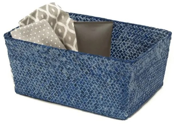 Coș tricotat compactor 30 x 20 x 13 cm, maro deschis