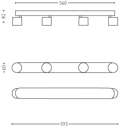 Spot LED dimabil STAR 4xLED/4,5W/230V Philips 56244/31/P0