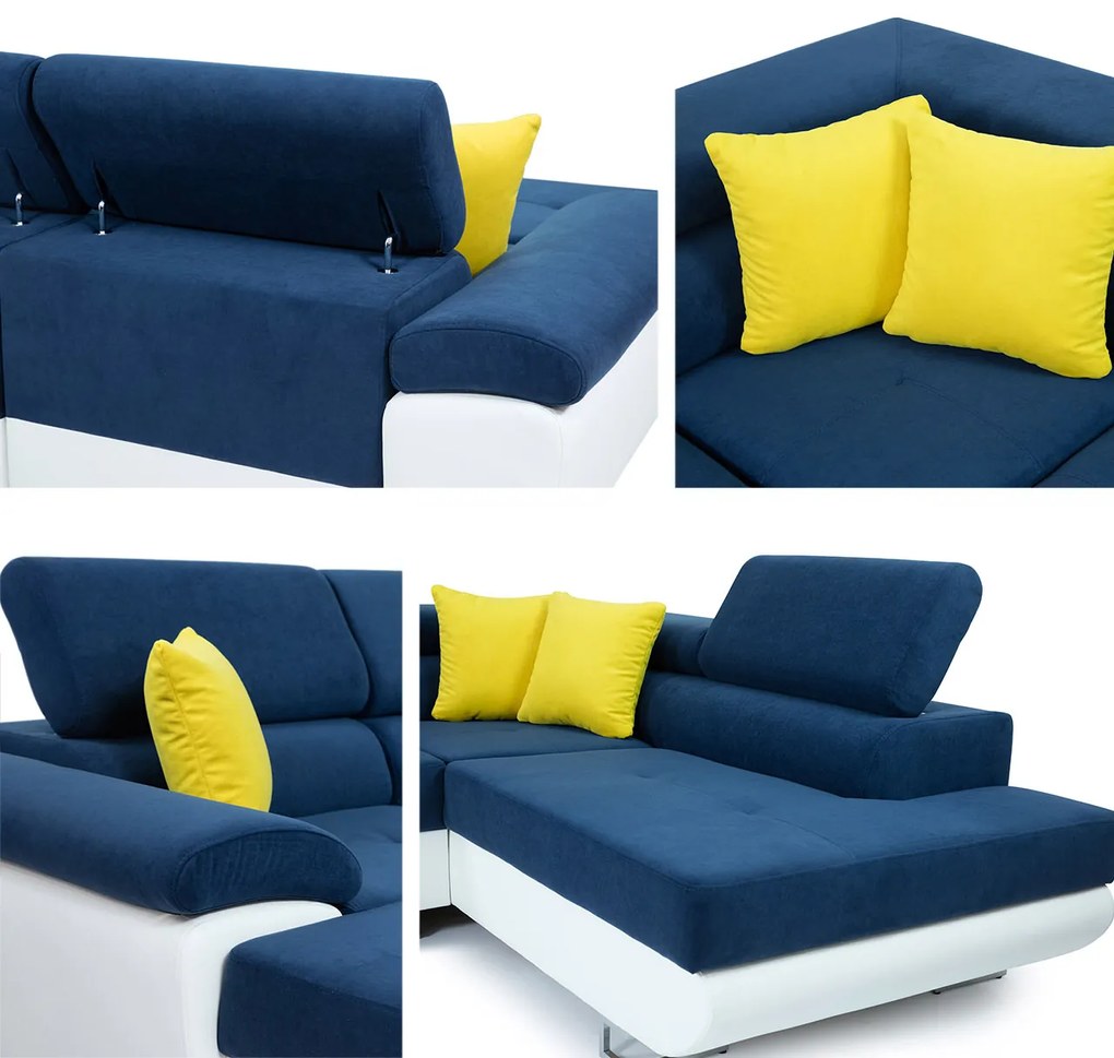 Colțar în formă de U Alphard Bis (S) (piele ecologică soft 017 + uttario velvet 2967 + uttario velvet 2959). 1051185