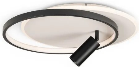 Brilagi - Plafonier LED dimabil UNITY LED/48W/230V + 1xGU10/3W alb/negru + cu telecomandă