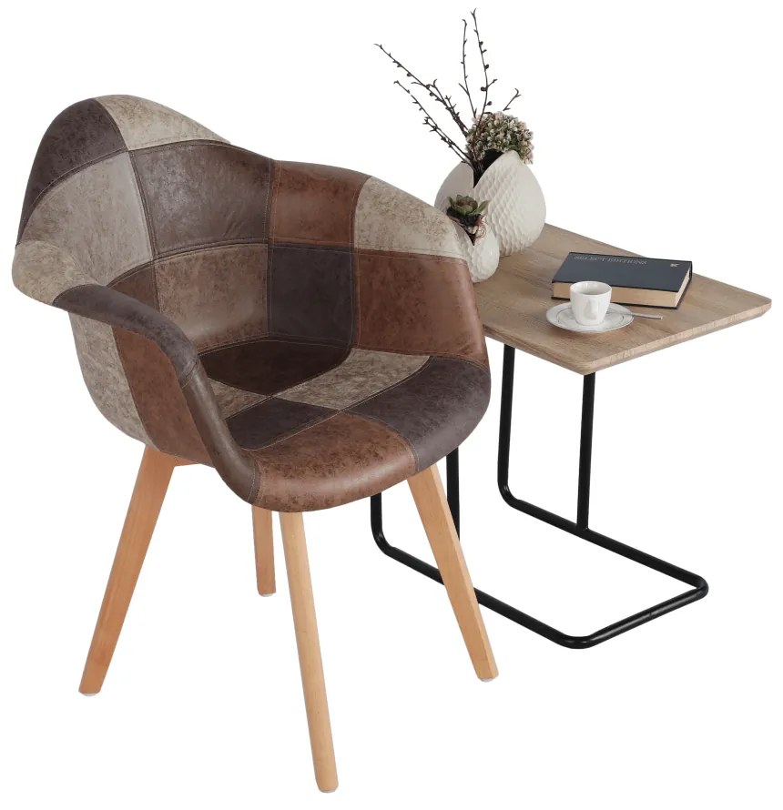 Fotoliu de design, patchwork/fag, TERST
