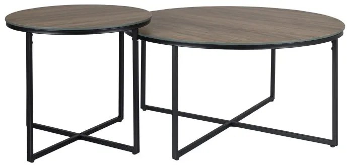 Set 2 mese de cafea PALERMO I maro