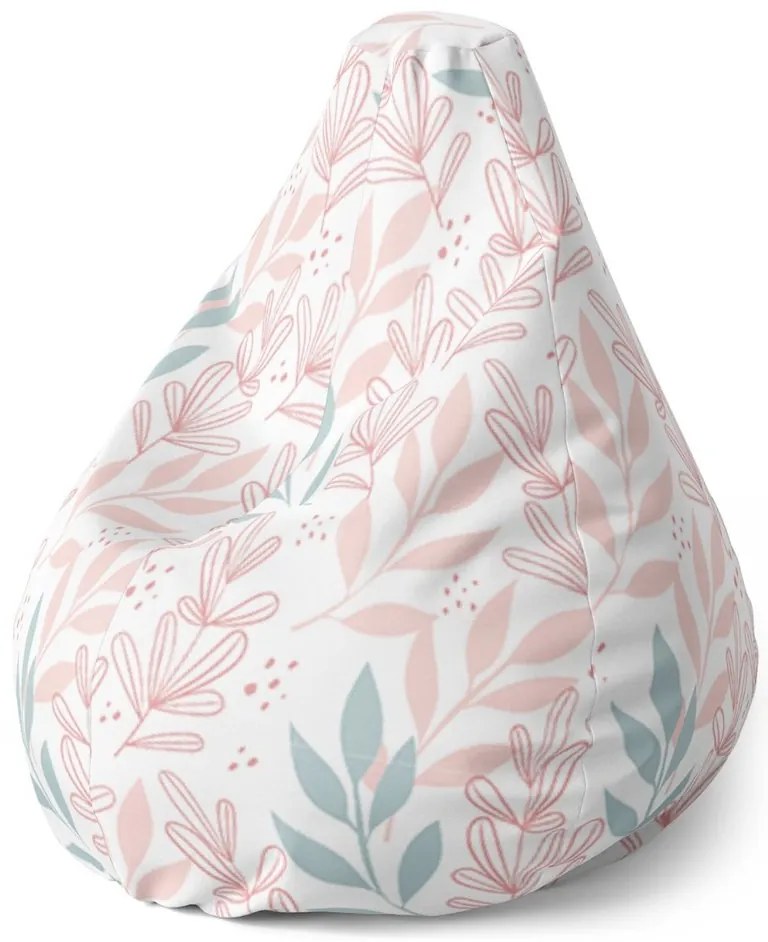 Sac de șezut Pear frunze roz și albastre - pentru copii, colorat