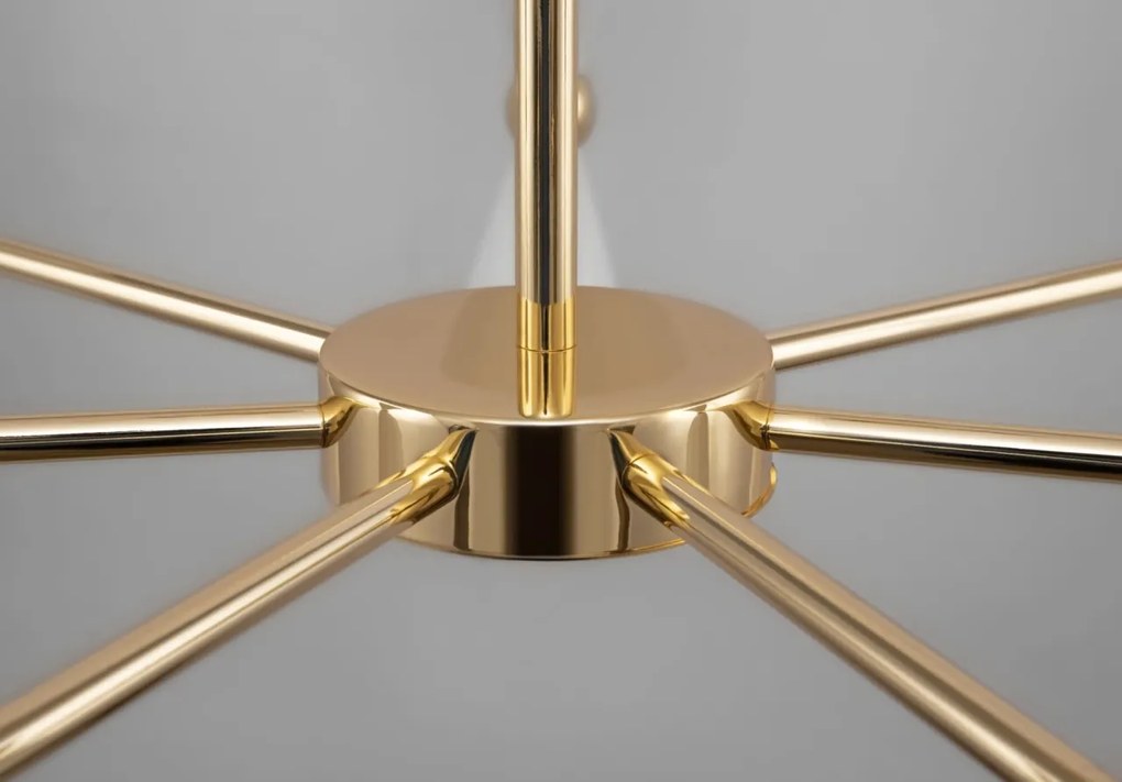 Lustra suspendata design decorativ Vesper alb/auriu MYMOD108PL-14WG
