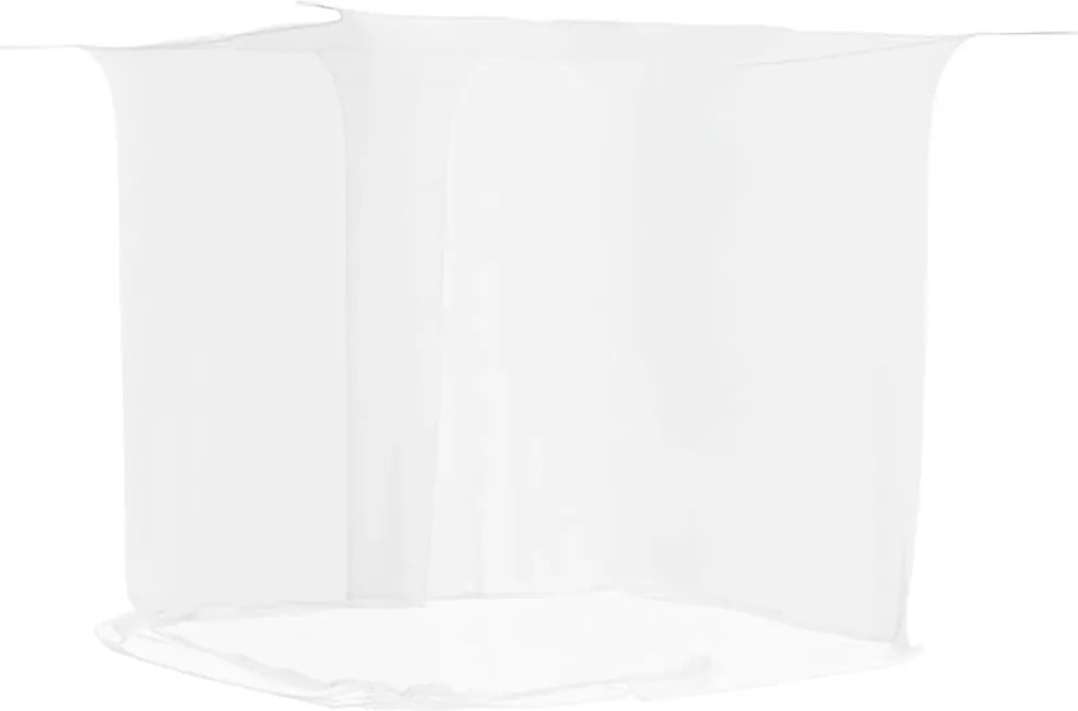 vidaXL Plasa de tantari suspendata 156 ochiuri alb 220x100x150 cm