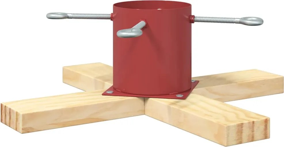 vidaXL Suport pentru brad de Crăciun 1.73 Roșu 50 x 50 x 16 cm