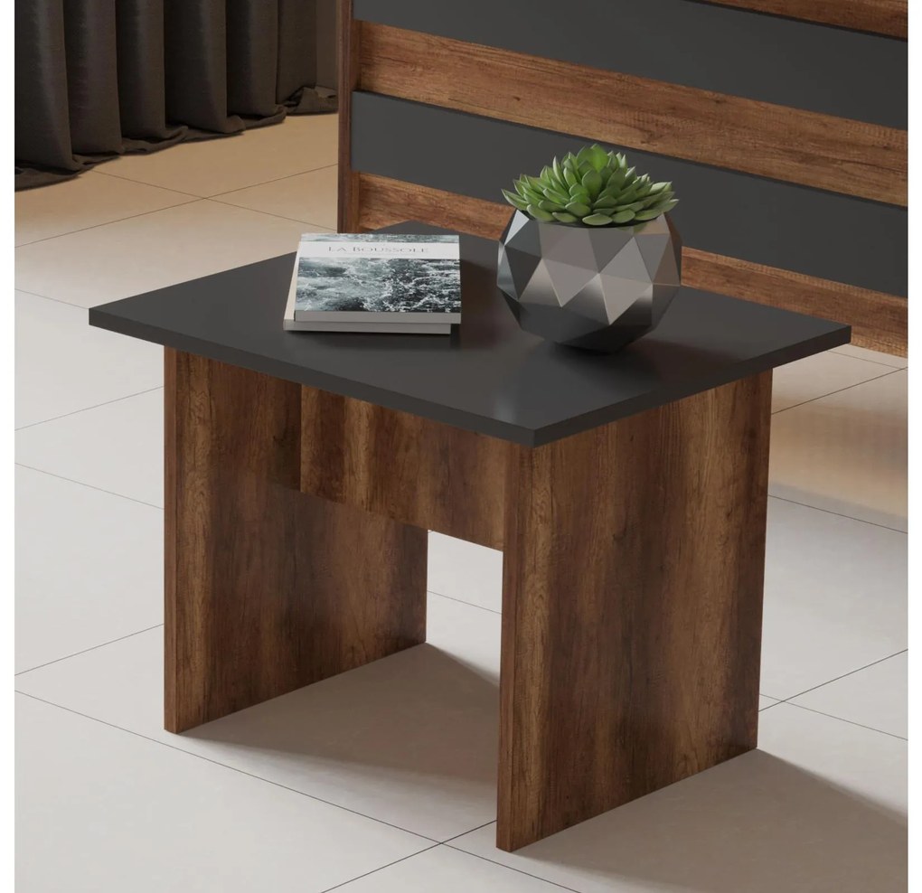 Măsuță de cafea Libepi 1 (nuc + antracit). Promo -35%. 1093207