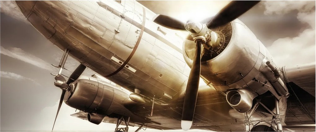 Tablou - Avion (120x50 cm)