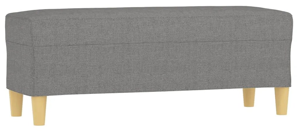 Banca, gri inchis, 100x35x41 cm, textil Morke gra, 100 x 35 x 41 cm