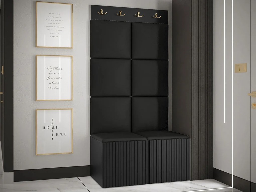 Mobilier hol Tewarota Slim IV (Negru) . 1104855