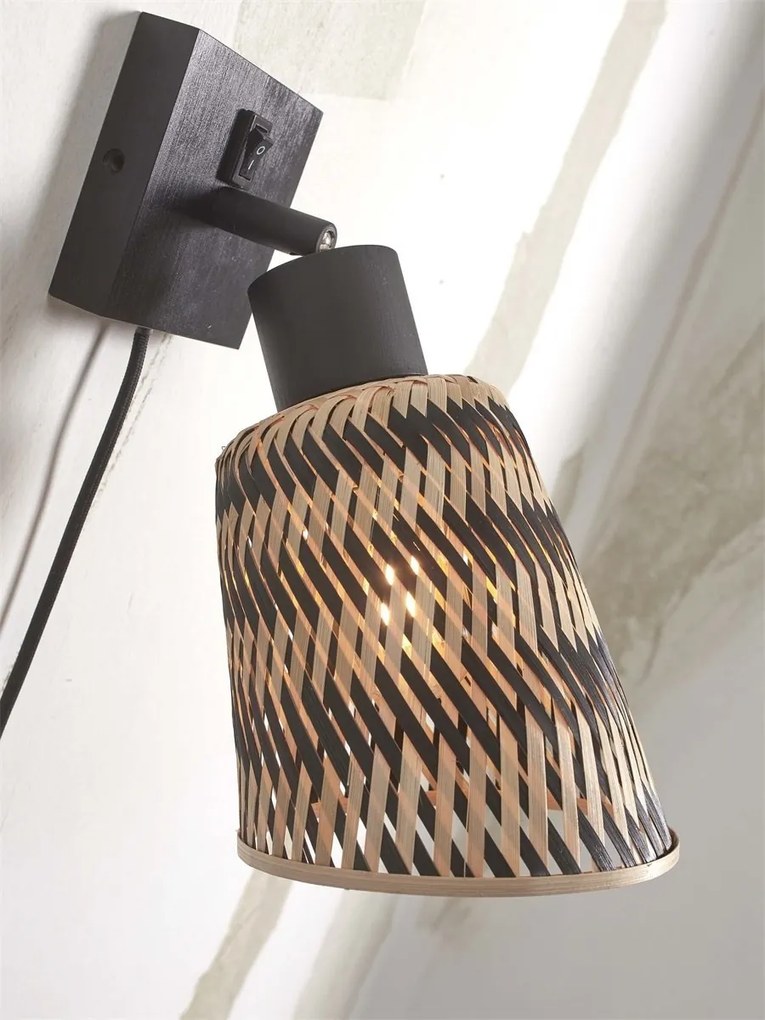 Aplica de perete eco din bambus Java bl/15x17, bl./nat