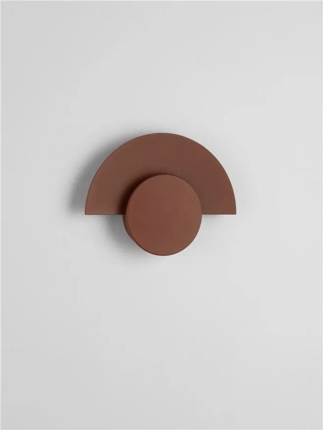 Aplica perete exterior lumina indirecta IP54 LED 2700K Gloo corten