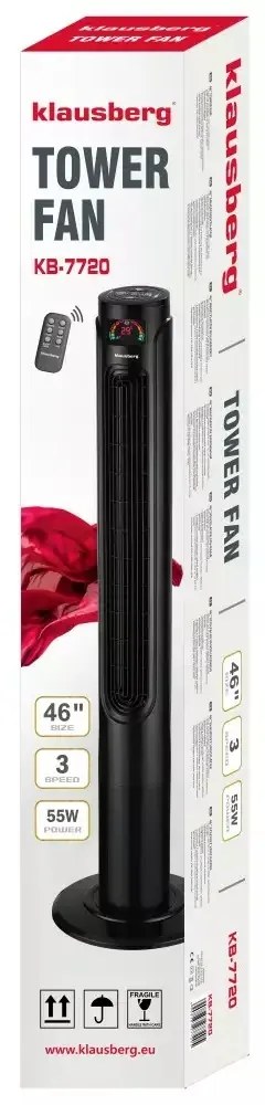Ventilator turn 120 cm Klausberg KB7720, negru