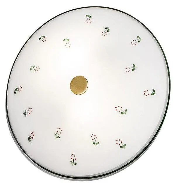 Kolarz 731.U12.4.70- Plafonieră NONNA 2xE14/60W/230V Ø32 cm verde/alamă