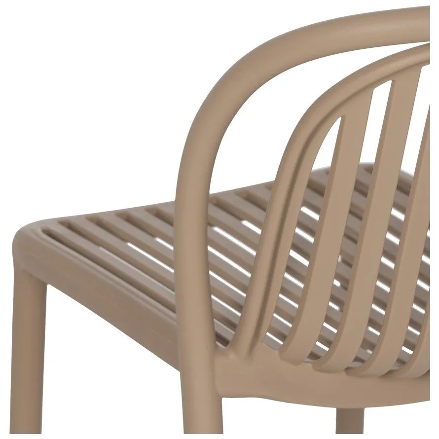 Scaun de dining bej din plastic Alia – Ixia