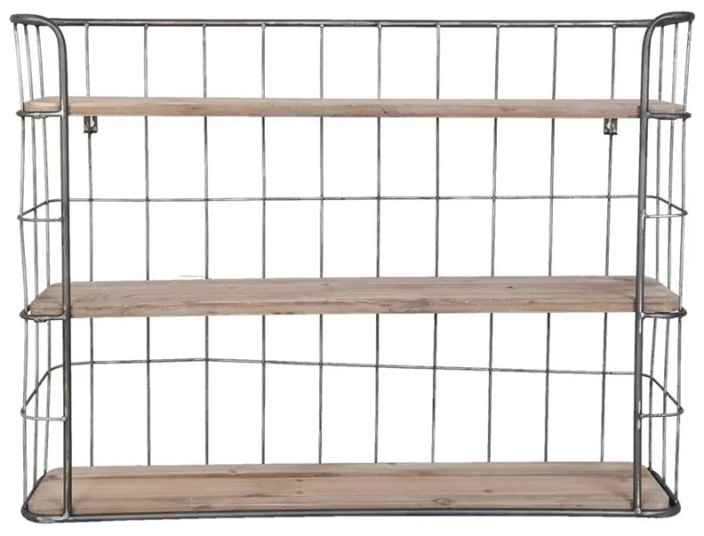 Etajera de perete, din metal, 3 rafturi, Alverton