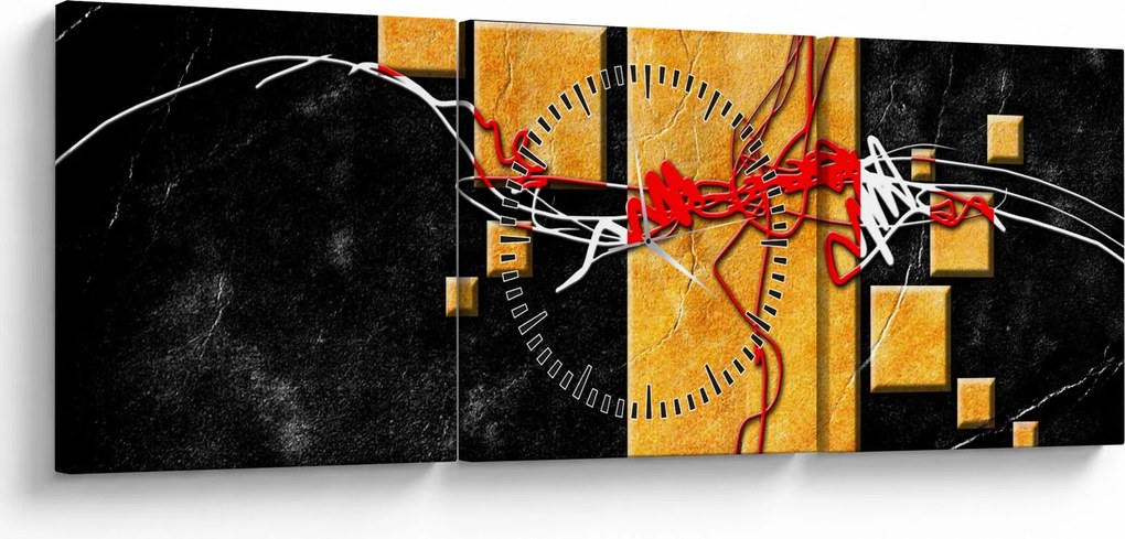 Tablou abstract - Dansatoare (cu ceas) (90x30 cm)