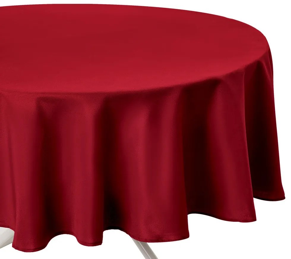 Fata de masa rotunda rezistenta la pete, decor practic pentru masa