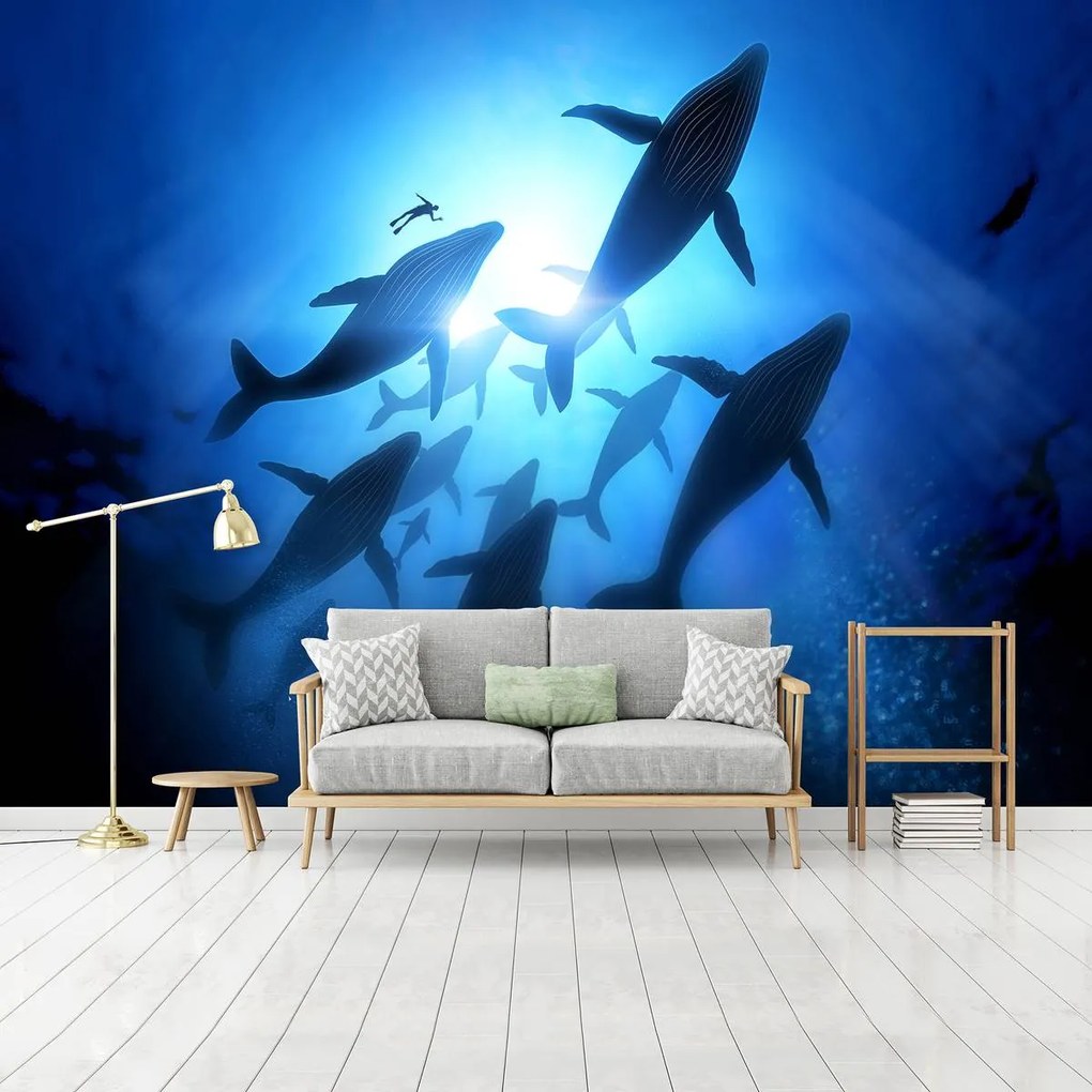 Fototapet - Balene (152,5x104 cm)