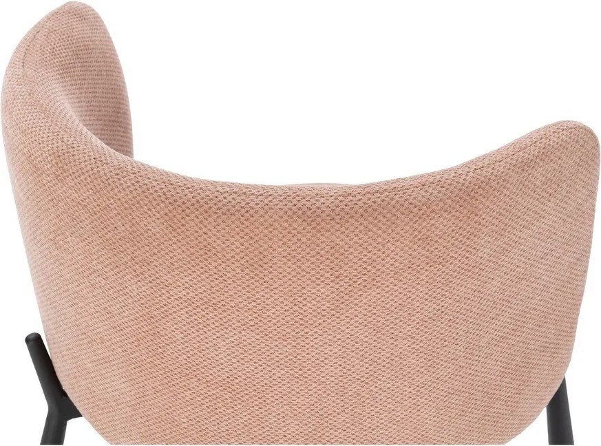 Set de scaune de sufragerie piersică 2 buc. tapițat Ginny – MOME