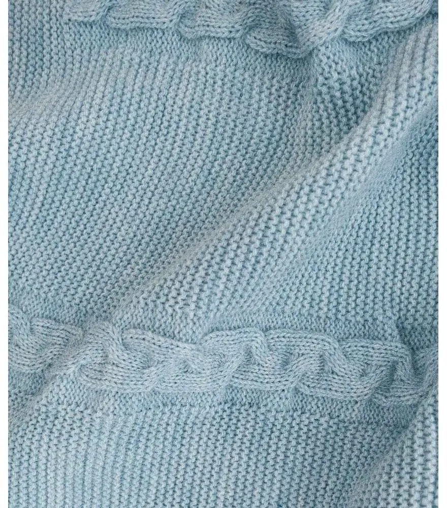 Cuvertură albastră 200x220 cm Trenza – Oyo Concept